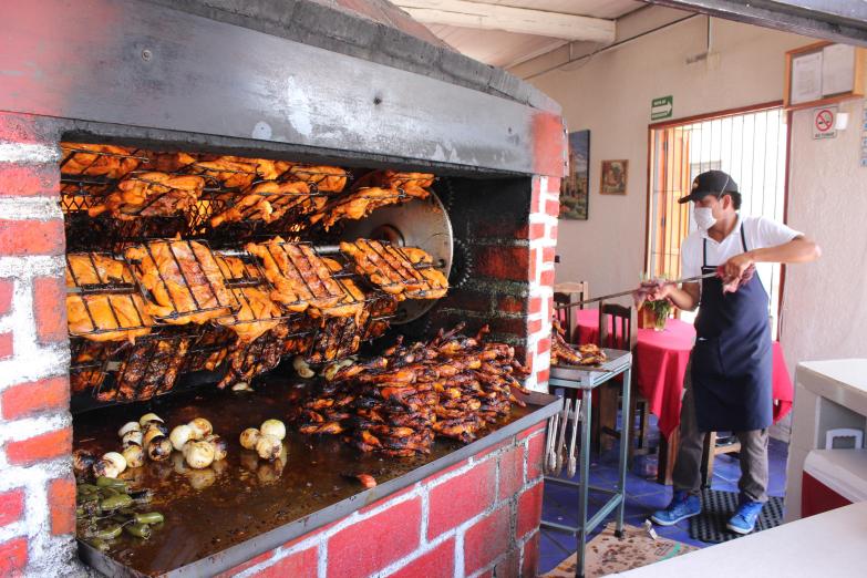 17.05.2015: Chicken Grill in San Cristobal de las Casas, Mexico